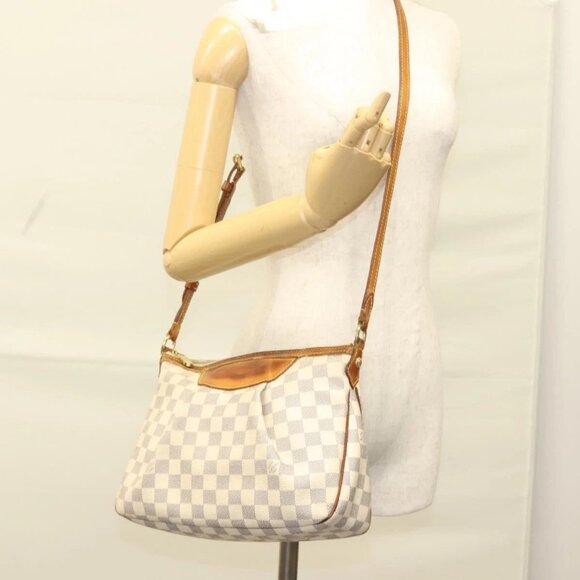 LOUIS VUITTON Damier Azur Siracusa PM Shoulder Bag N41113 LV Auth bs27771 - Picture 1 of 16